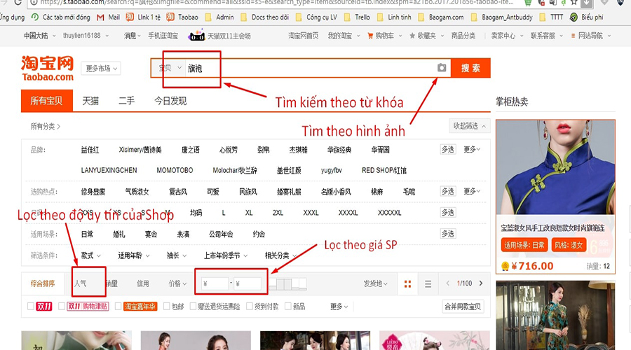 kinh nghiệm mua hàng trên taobao